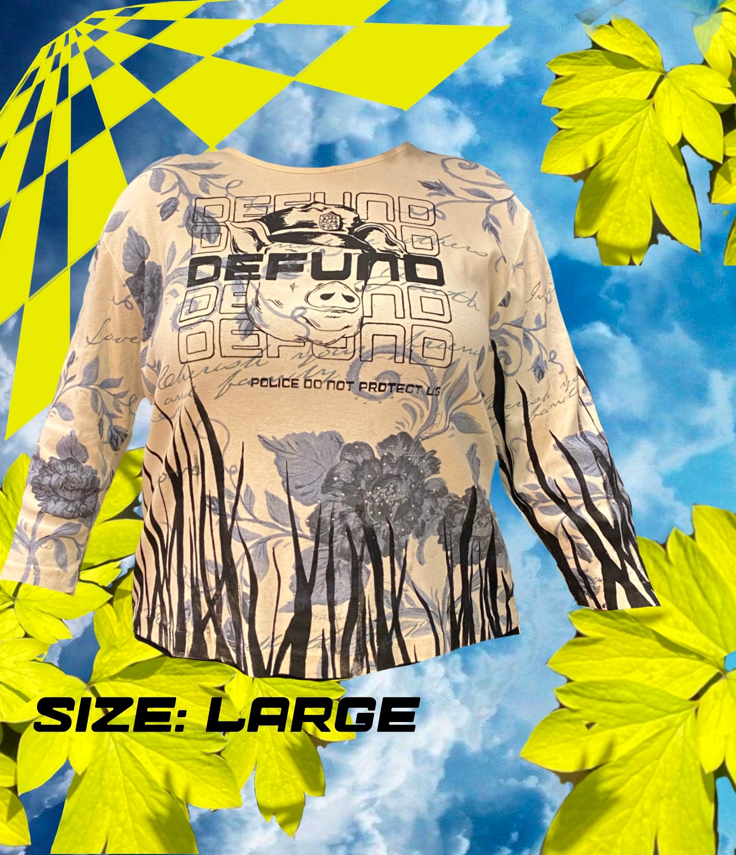 Defund 3/4 Sleeve