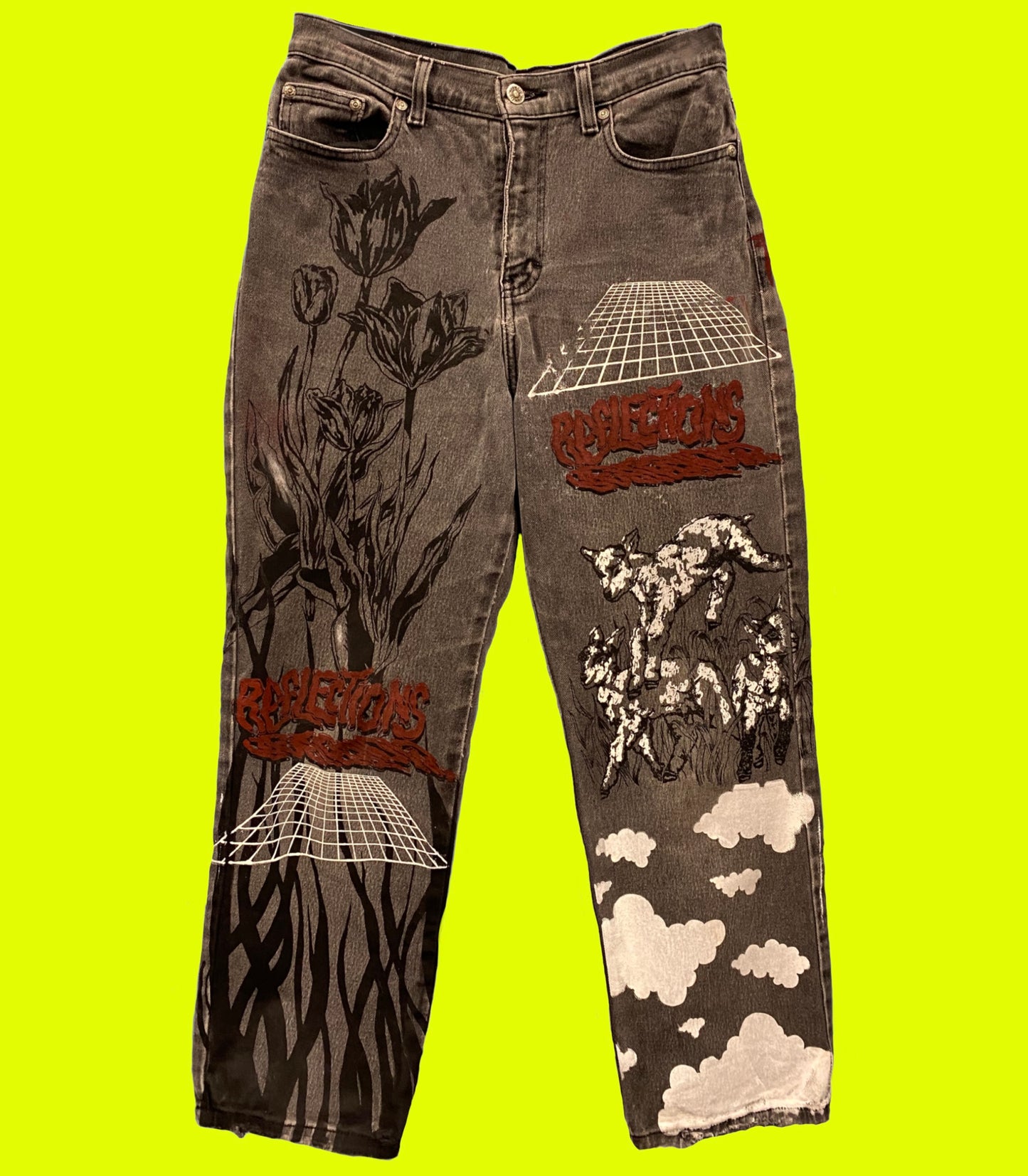 Lean into Love Grey Tapered Leg