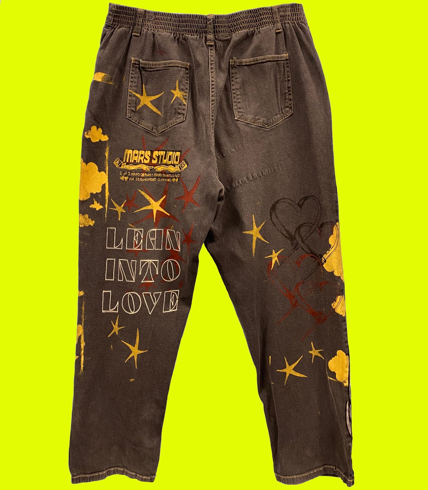 Lean into Love Grey Tapered leg