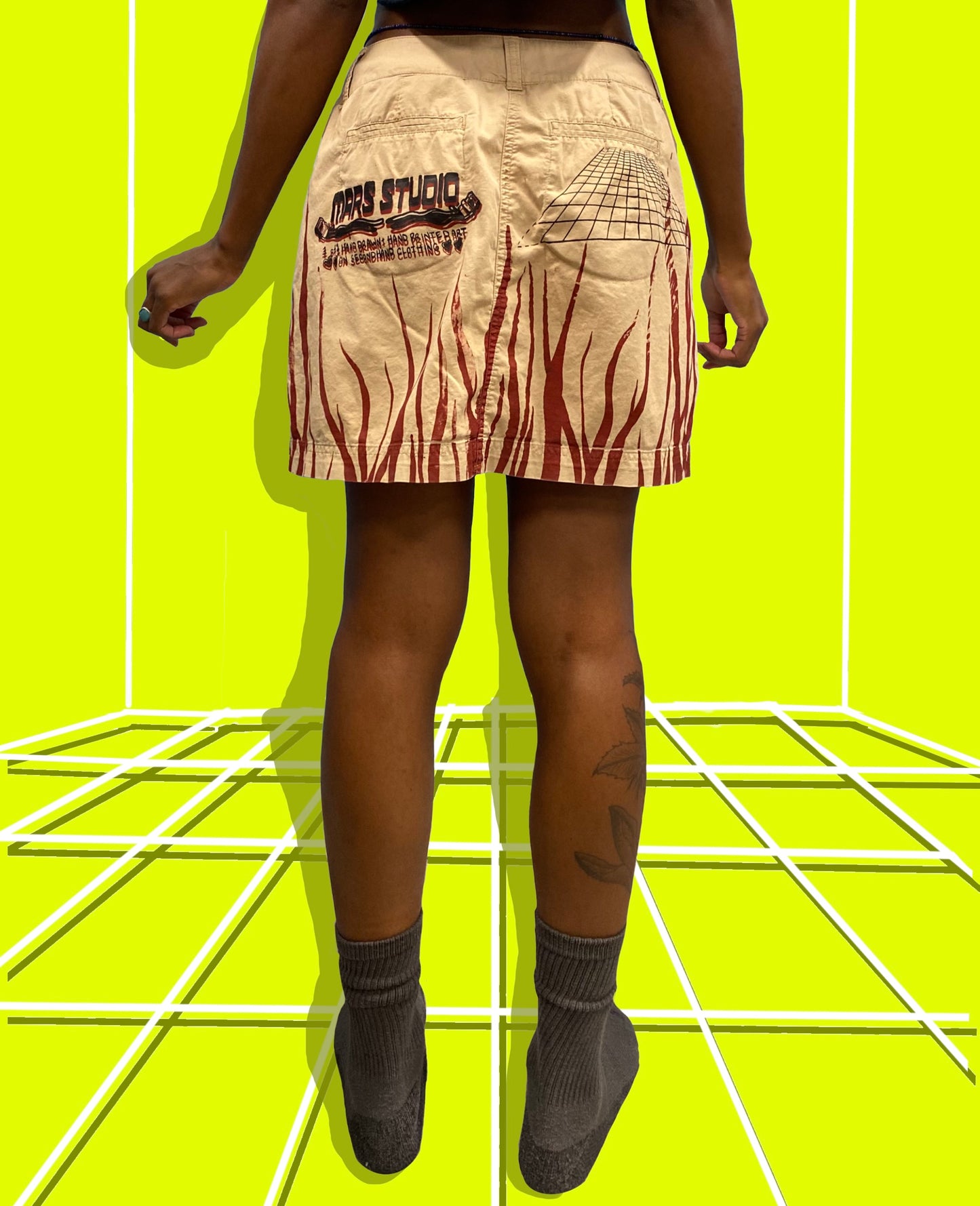 Lean into Love Tan Mini Skort
