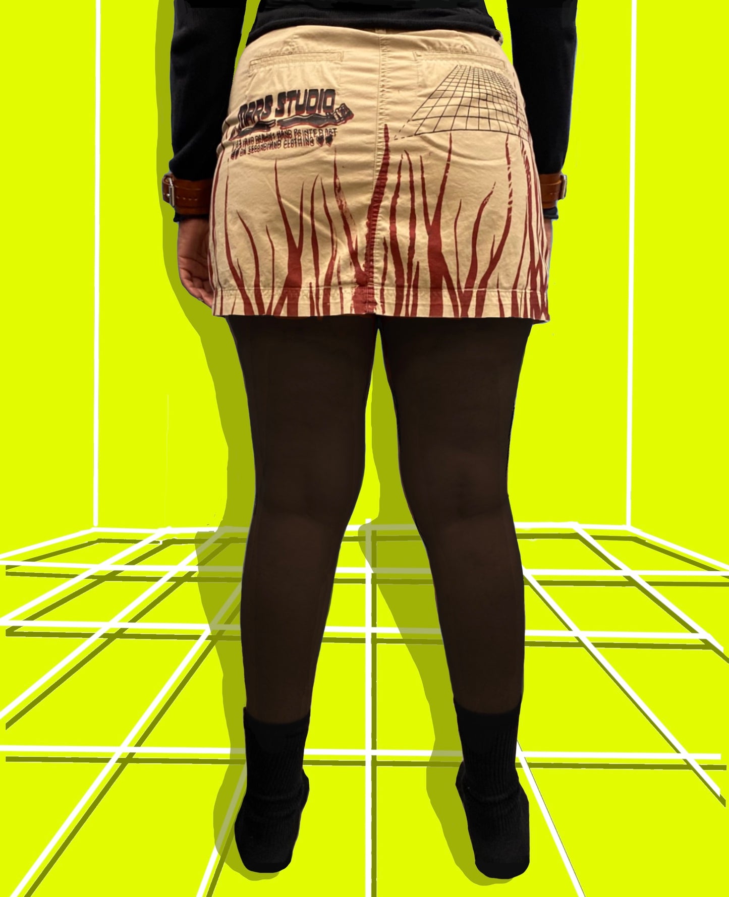 Lean into Love Tan Mini Skort