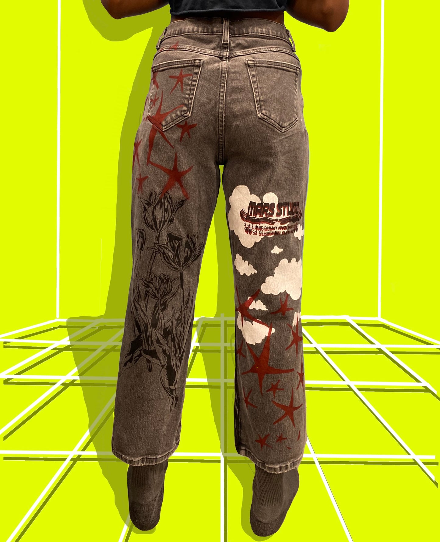 Lean into Love Grey Tapered Leg