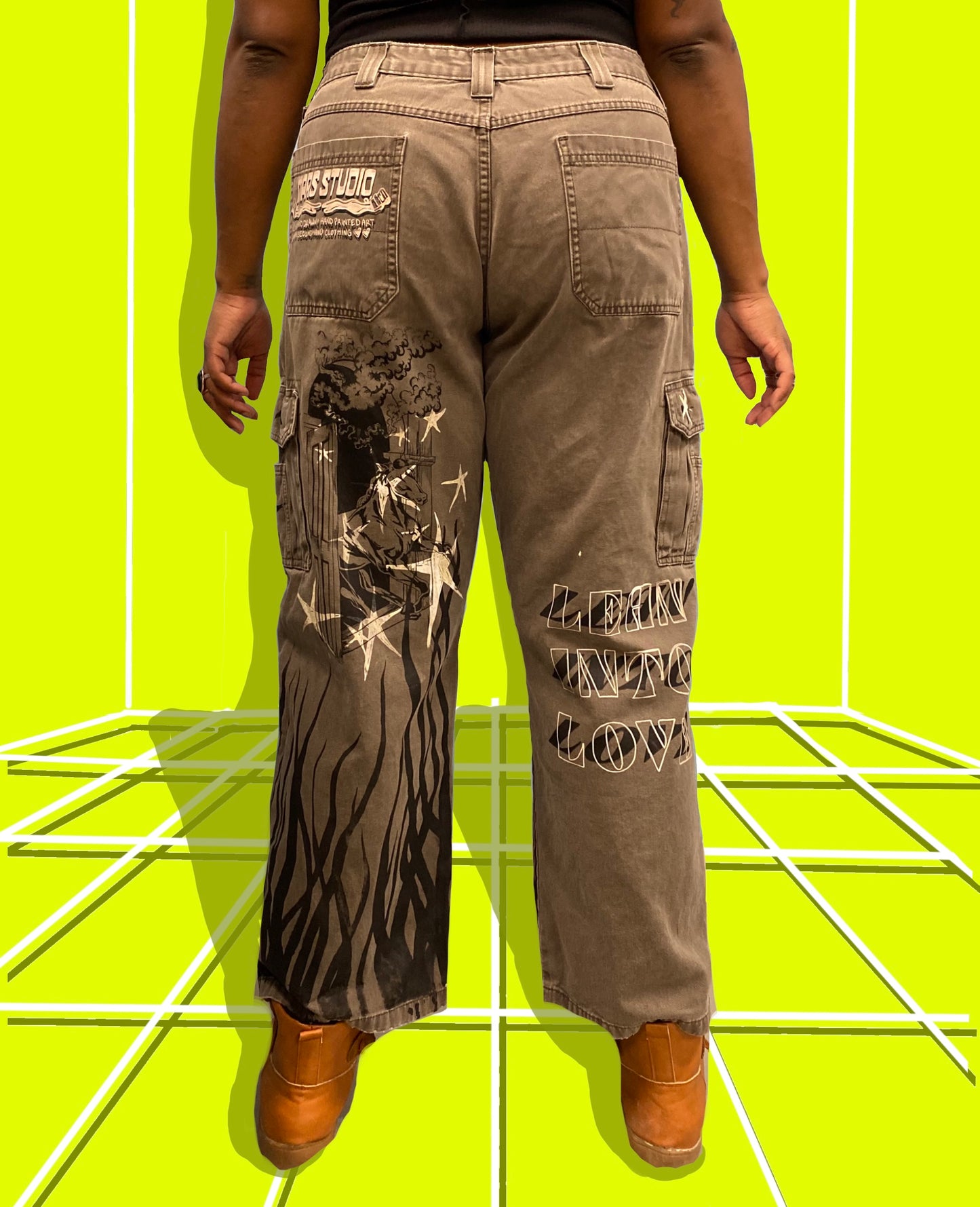 Lean into Love Grey Cargo