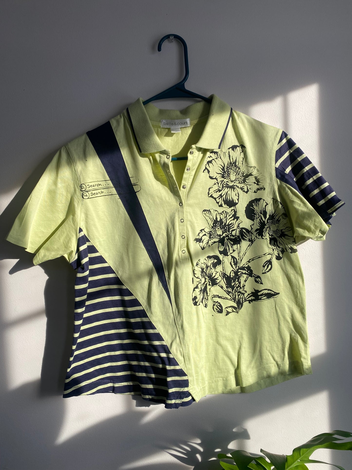 Contrast Multi Pattern baby tee