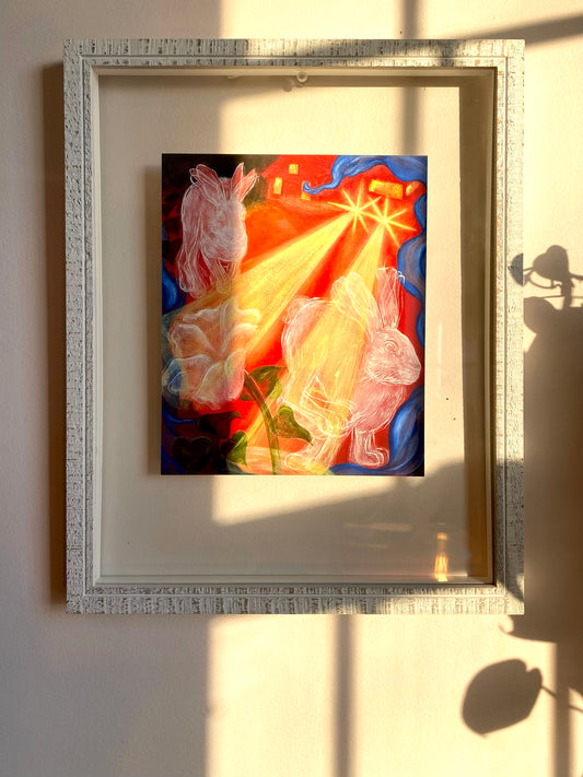 Night Scene Framed Print