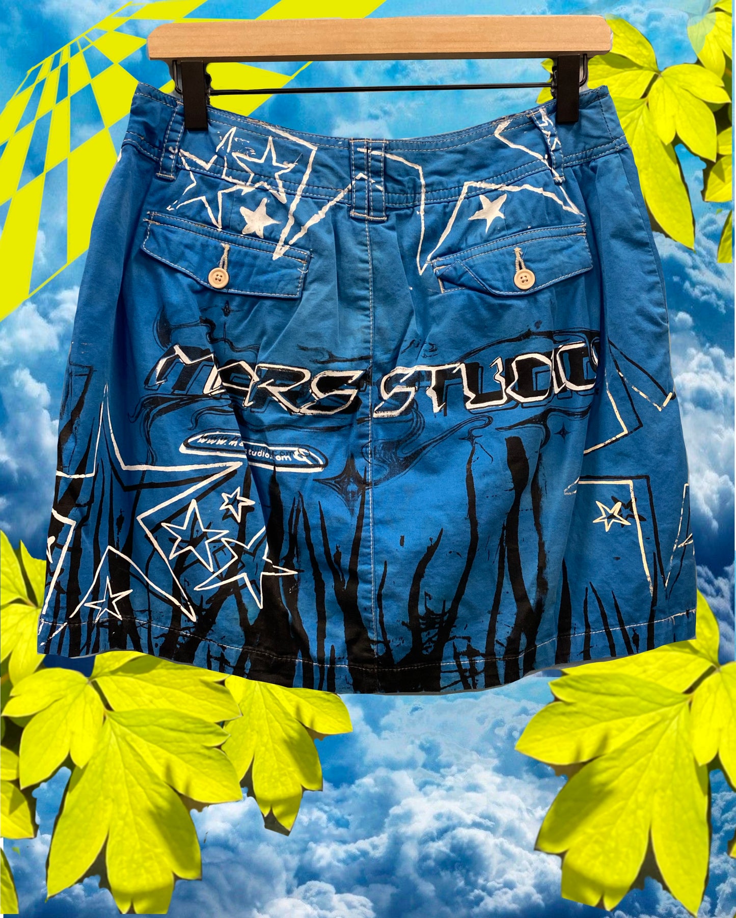 Blue Lean into Love Skort