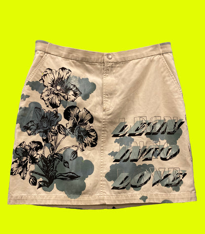 Lean into Love Off-White Mini Skirt