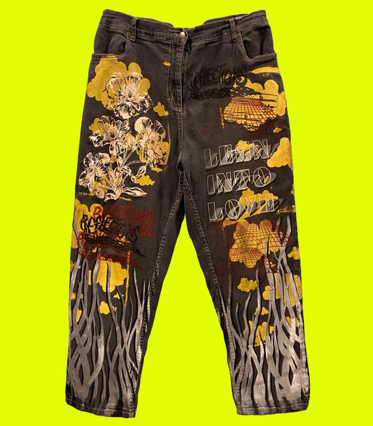 Lean into Love Grey Tapered leg